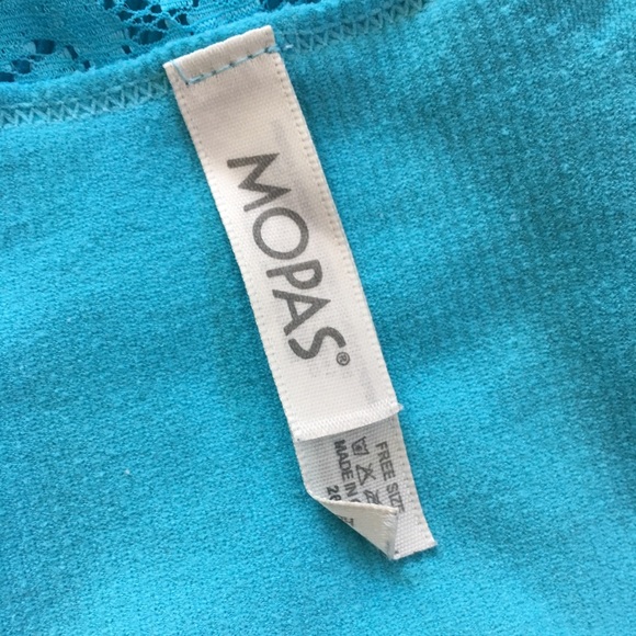 Blue Stretch Lace Strap Layering Cami szOpen - Picture 3 of 4